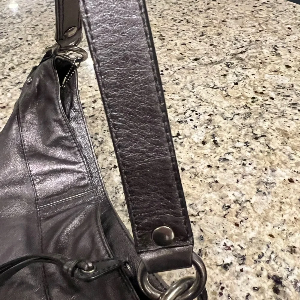 Coach Leather Zoe Hobo Bag